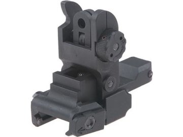 CYM Zadní sklopné hledí na RIS lišty, ABS 01