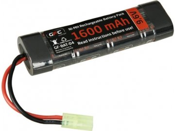 Akumulátor GFC 9,6V 1600mAh - mini block