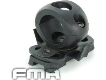 FMA 0.83' / 21 mm Flashlight helmet mount – black 01