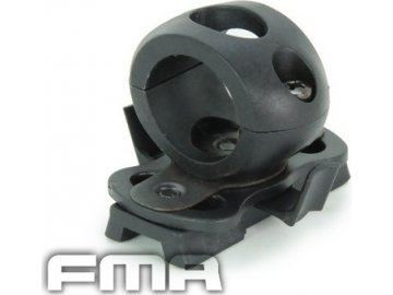 Montáž svítilny na helmu 0.83/21 mm - černá, FMA