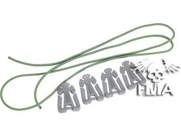 FMA Set montážních lišt - Foliage Green, FMA 01