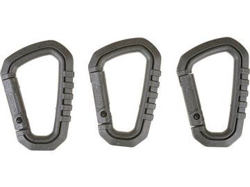 FMA Karabina Snap Hooks - 3ks, černá, FMA 01