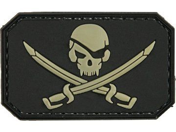 GFT 3D patch – Pirate Skull - black 01