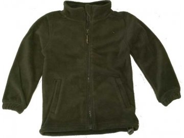 Mikina dětská fleece - zelená, Army