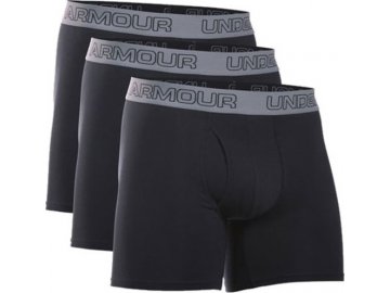 Pánské boxerky CC Stretch 6" Boxerjock - černé, 3ks, Under Armour