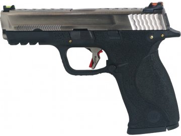 Airsoftová pistole Big Bird Force - Black/Silver, GBB, WE