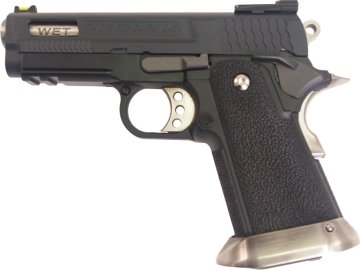 Wet Airsoftová pistole HI-CAPA 3.8 Brontosaurus - celokov, blowback - černá 01