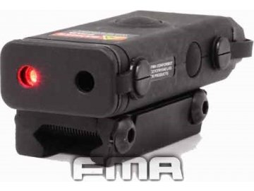 AN/PEQ10 - LED svítilna, červený laser, černý, FMA