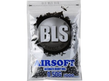 BLS Airsoftové kuličky BLS Ultimateheavy Stainless 0,50g | 1000 ks - šedé 01