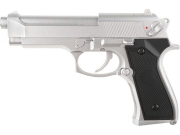 Airsoftová pistole AEP M92F - stříbrná, CYMA, CM.126SV