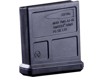 Dlouhý zásobník pro ARES Amoeba Striker AS01/02/03 - černý, tlačný, 45bb, Ares/Amoeba