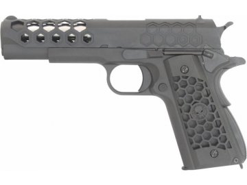 Airsoftová pistole M1911 Hex Cut - Gen2, celokov, GBB, WE