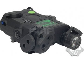 AN/PEQ15 Upgrade, LED svítilna, zelený laser s IR krytkami, IR přísvit, FMA