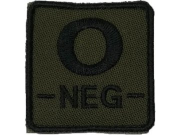 Textilní nášivka 0 NEG - olivová, A.C.M.