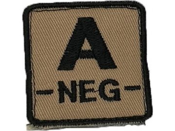 Textilní nášivka A NEG - písková, A.C.M.