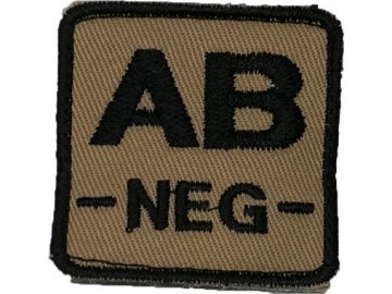 Textilní nášivka AB NEG - písková, A.C.M.
