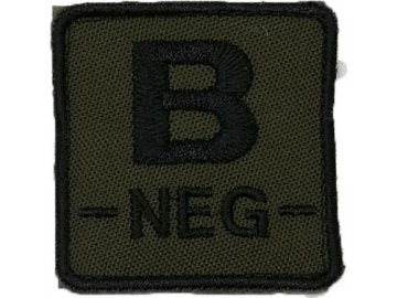 Textilní nášivka B NEG - olivová, A.C.M.
