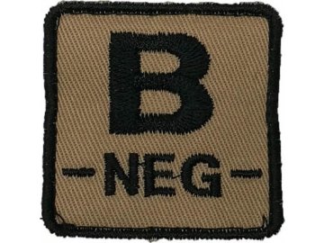 Textilní nášivka B NEG - písková, A.C.M.