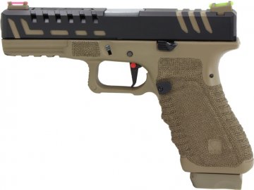 Airsoftová pistole Scorpion - DEB, kovový závěr, CO2, GBB, APS