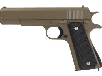 Airsoftová pistole G.13 G1911 A1 - písková, celokov, Galaxy