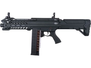 Tokyo Marui TM automatická AEG brokovnice SGR-12, trojranná - Černá 01