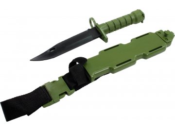 Plastový bajonet US M9 - zelený, Warrior