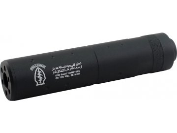 Kovový tlumič E Special Forces 145x31 mm, Warrior