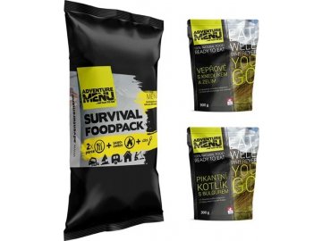 Survival Food pack MENU II - Pikantní kotlík + Vepřové s knedlíkem, Adventure Menu