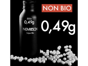 NVR Novritsch SNIPER BBs Premium kuličky 0,49g, 530 BBs - Bílá 01