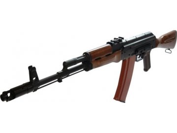 Airsoftová zbraň AK74 - celokov, dřevo GBB, WE