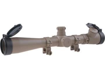 Optika 3,5-10x40 E-SF s přísvitem - písková TAN, Ares/Amoeba, SC-010