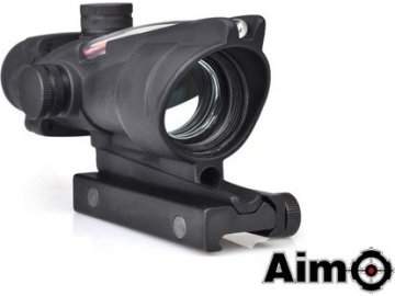 Amo Optika typu ACOG 4x32C s optickým vláknem - černá, AIM-O 01