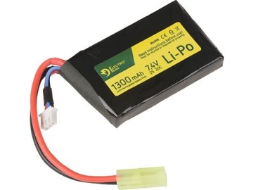 ELR LiPo 7.4V 1300mAh 1-Module 20/40C Battery - Tamiya Small 01