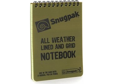 Voděodolný zápisník All Weather - zelený, Snugpak