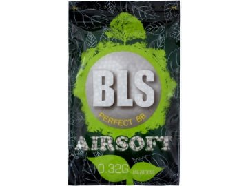 Airsoftové kuličky BLS Perfect BIO 0,32g, 3125bb, bílé