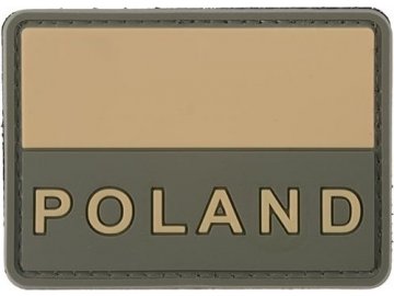 3D nášivka Polská vlajka - Military, GFC