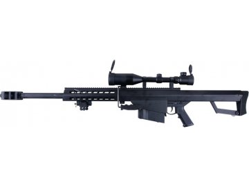 Odstřelovací puška M82A1 CQB - celokov, puškohled, dvojnožka, Snow Wolf, SW-02CQB-A