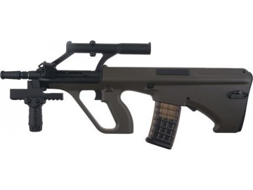 Airsoftová zbraň Steyer AUG A1 CQB - olivová OD, Snow Wolf, SW-020TA