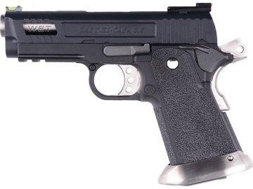 Wet Airsoftová pistole HI-CAPA 3.8 Velociraptor - celokov, blowback - černá 01