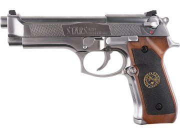 Wet Airsoftová pistole M9 Samurai Edge Standard V.2 - stříbrná, GBB, full auto, WE 01