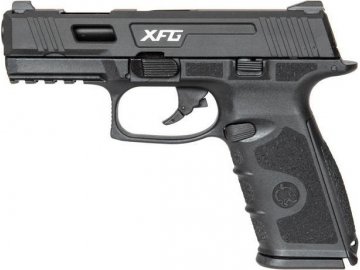 Airsoftová pistole BLE XFG - kovový závěr, černá, GBB, ICS