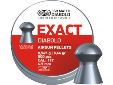 Diabolky JSB EXACT 4,5mm (cal .177) - 500ks, JSB Match Diabolo