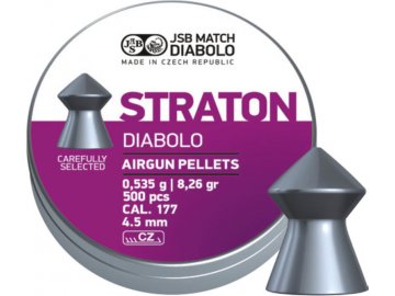 Diabolky JSB STRATON 4,5mm (cal .177) - 500ks, JSB Match Diabolo