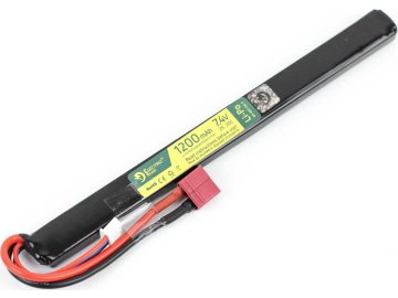 ELR LiPo 7.4 V 1200mAh 20/40C Battery - Under AK Dust Cover - T-Connect (Deans) 01