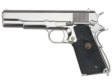 Airsoftová pistole M1911 - stříbrný, GBB, WE