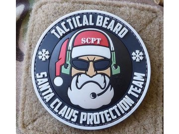 3D nášivka Tactical beard Santa Claus protection team - barevná, A.C.M.