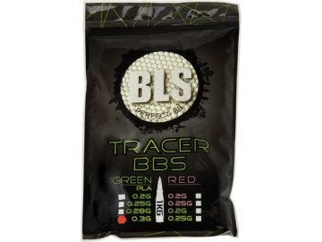 Airsoftové kuličky Perfect BIO BLS 0,30g, 4000bb, nasvětlující zelené