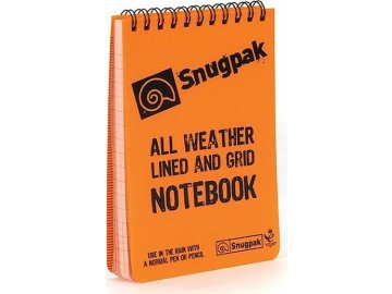 Voděodolný zápisník All Weather - oranžový, Snugpak