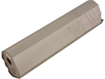 Tlumič 7" OPS Style Mock Suppressor - pískový, + 14mm, ACE 1 ARMS