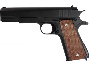 Airsoftová pistole G.13 G1911 - černá, celokov, Galaxy